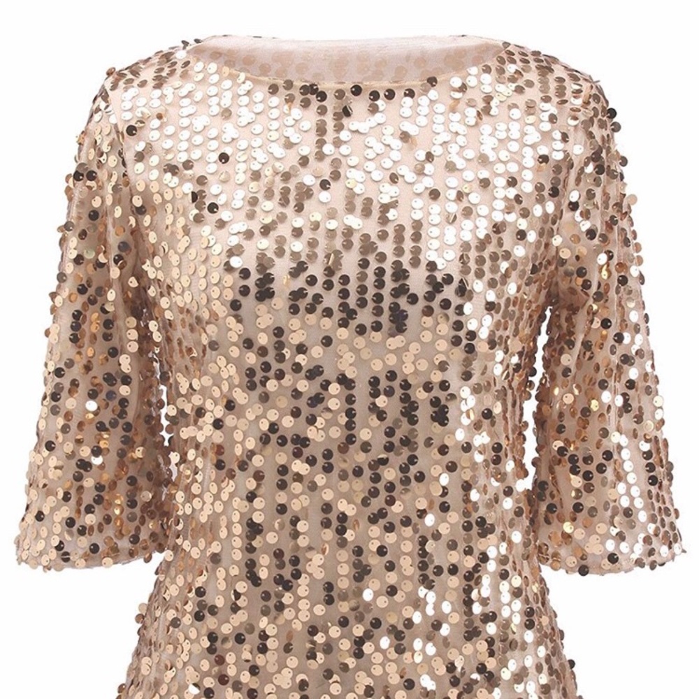 Gold sequin top